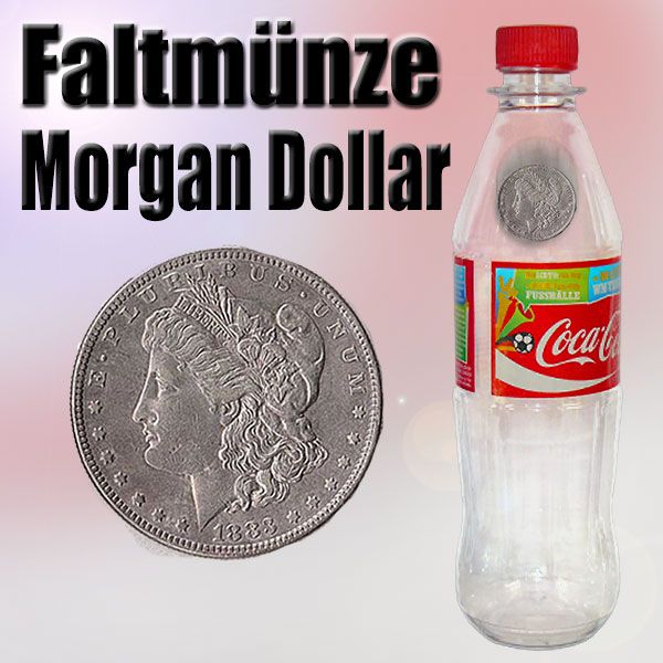Morgan Dollar Faltmünze Zaubertrick mit Münzen 
