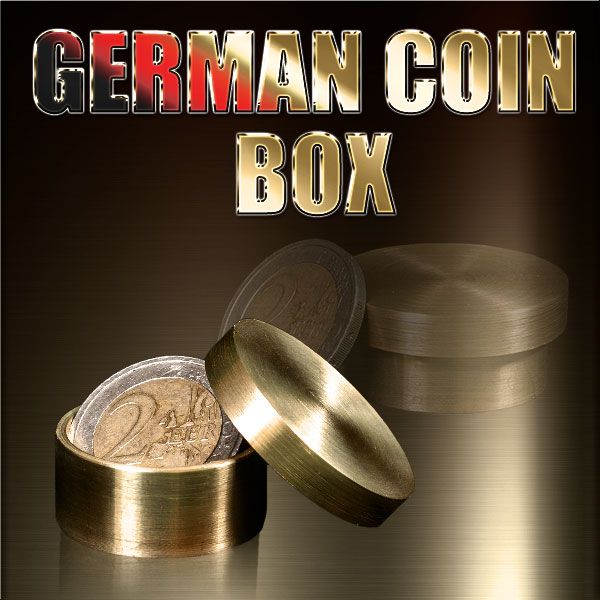 German Coin Box Boston 2 Euro Zaubertrick