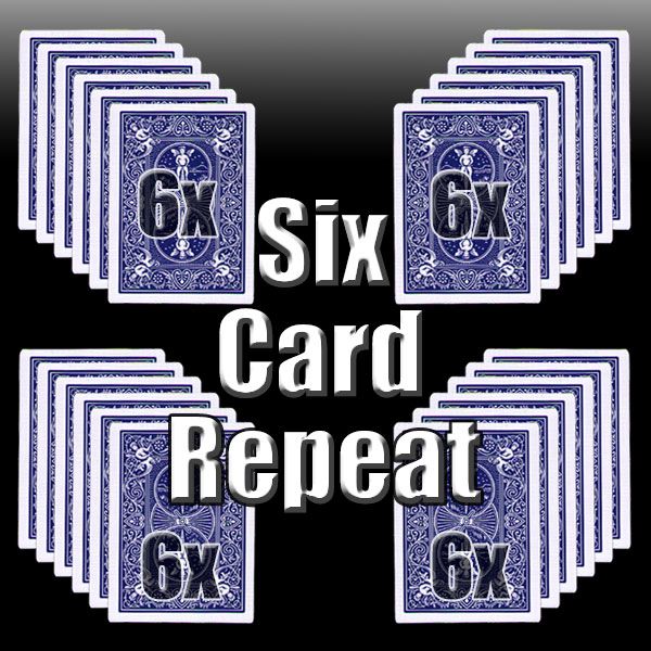 Six Card Repeat Kartentrick Zaubertrick