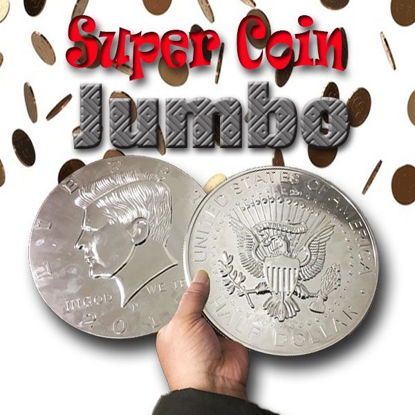 Super Jumbo Coin Münzentrick für die Bühne