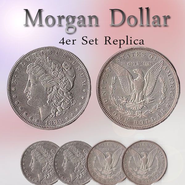 Morgan Dollar - 4er Set Replica