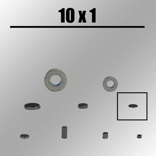Magnet, rund, 10mm x 1 mm Zauberzubehör