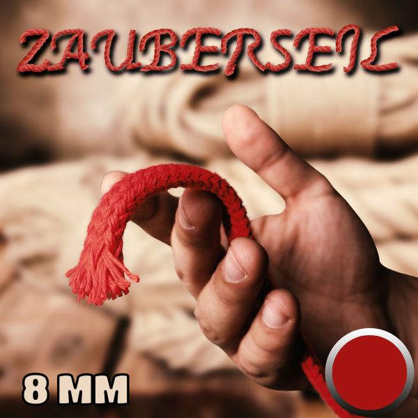 Zauberseil, 8mm rot Zauberzubehör