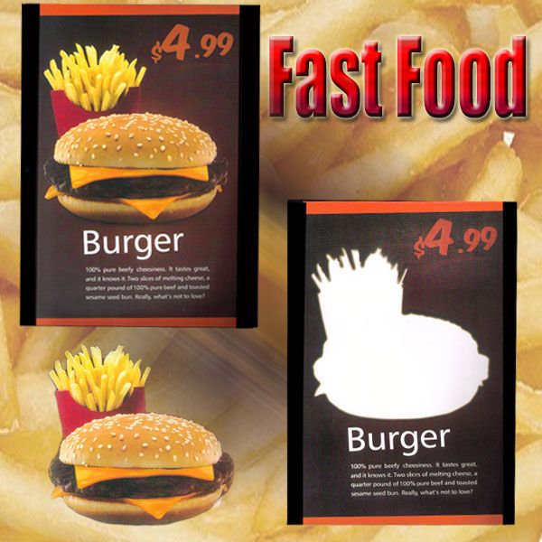 Fastfood Zaubertrick Bühne