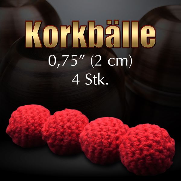 Korkbälle 0,75" (2 cm) 4 Stk.