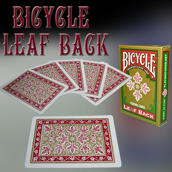 Bicycle Leaf Back Kartenspiel für Zauberkünstler