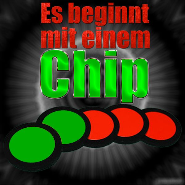 Es beginnt mit einem Chip Zaubertrick Close Up