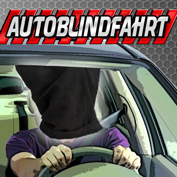 Autoblindfahrt Zaubertrick Stand-Up