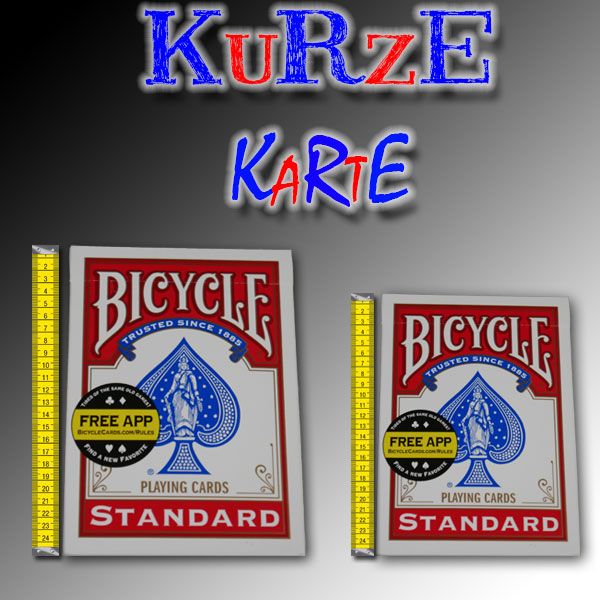 Kurzes Kartenspiel Bicycle Trickkartenspiel