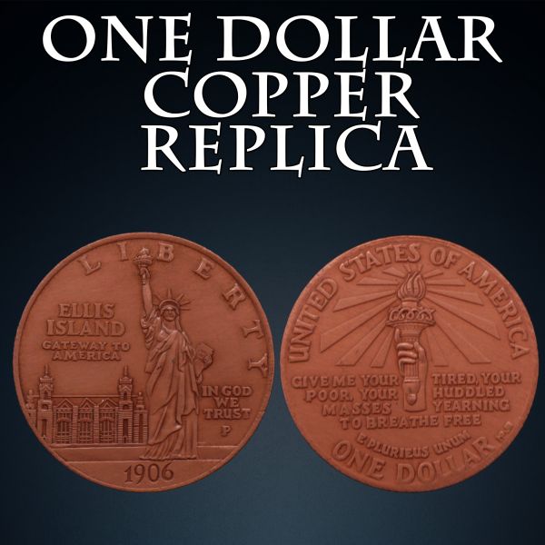 One Dollar Copper Replica