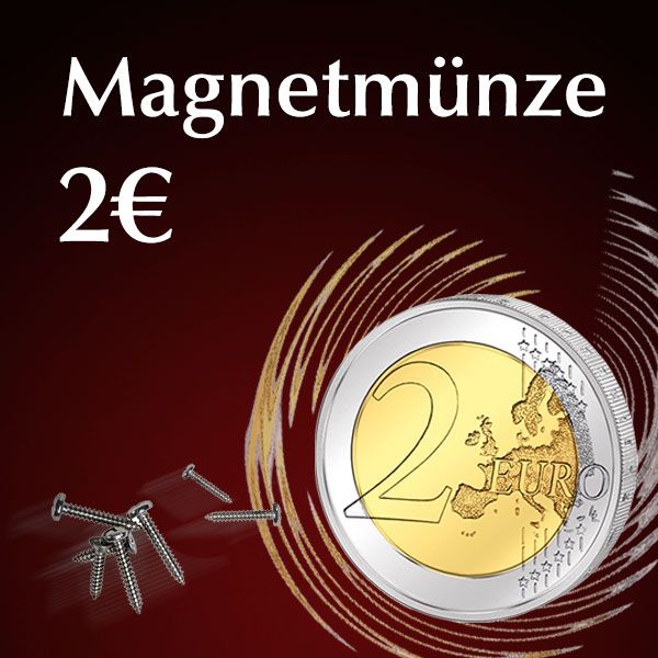 Magnetic 2 Euro coin