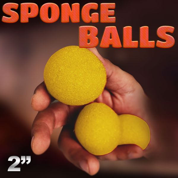 Sponge Balls 2", supersoft gelb