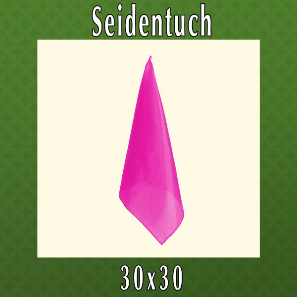 Das beliebte Seidentuch in dem Maße 30x30 in der Farbe Pink.