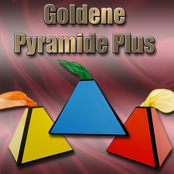 Goldene Pyramide Plus Zaubertrick Bühne