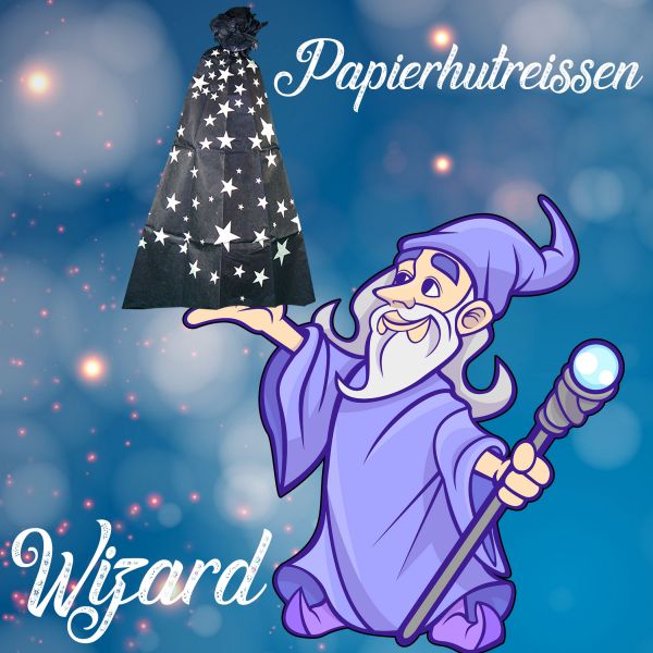 Papierhutreißen Wizard Zaubertrick 