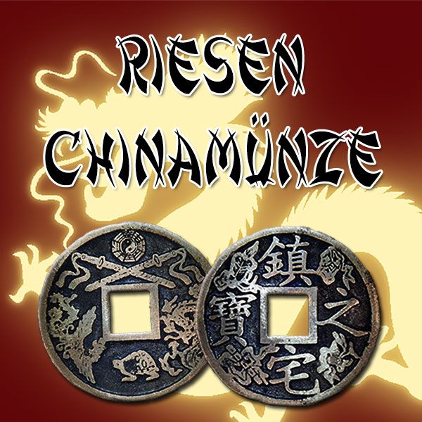 Riesen China Münze Zauberzubehör Zaubern mit Münzen