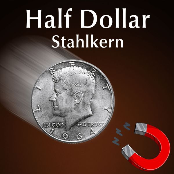 Stahlkern Half Dollar Trickmünze Zauberzubehör