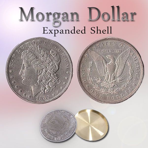 Morgan Dollar Expanded Shell Trickmünze Zauberzubehör