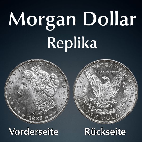 Morgan Dollar Replika Münze