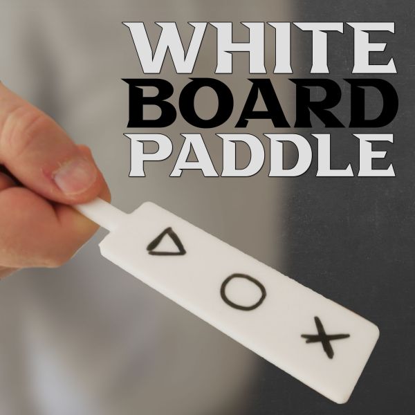 white Board Paddle Kellentrick für den Filzschreiber