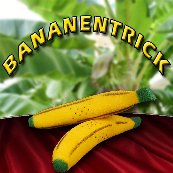 Der weltberühmte Bananentrick Zaubertrick mit Schaumstoffbananen
