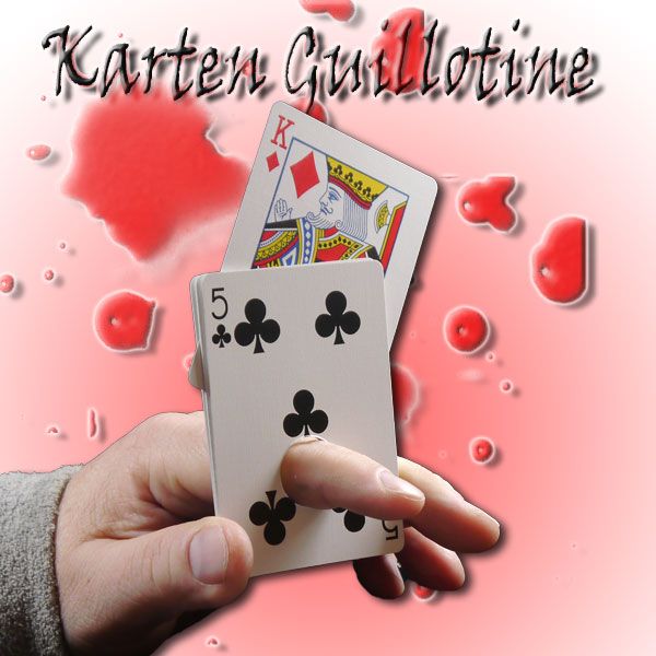 Karten Guillotine klein Kartentrick