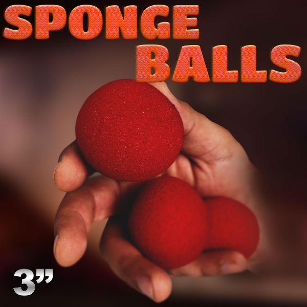 Sponge Balls 3" ; supersoft rot Zauberzubehör
