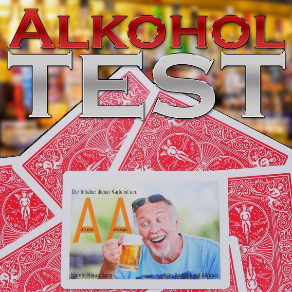 Alkoholtest Kartentrick