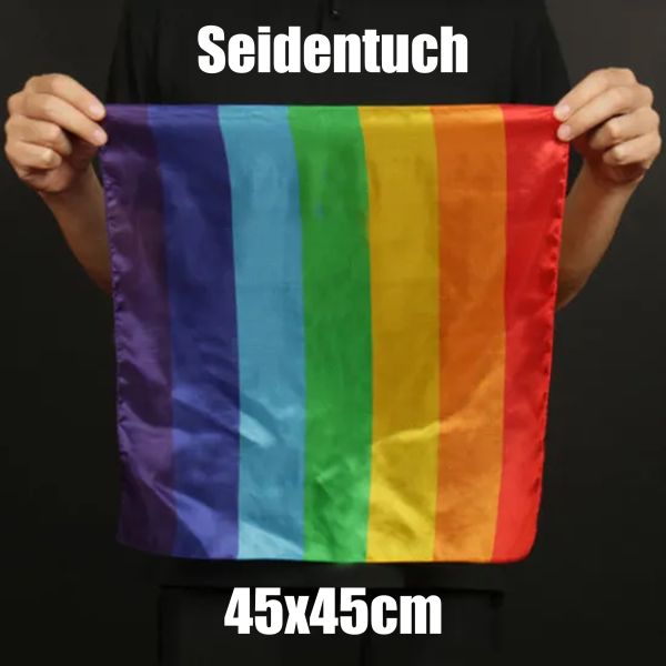 Seidentuch "LGBTQ" 45x45cm