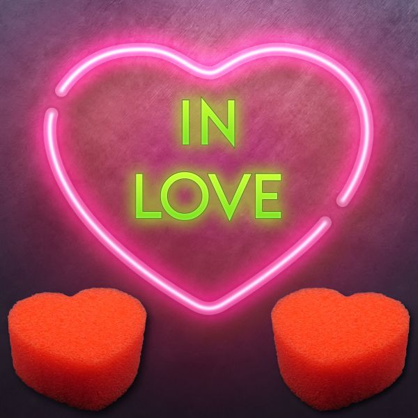 In Love Multiplying Sponge Hearts