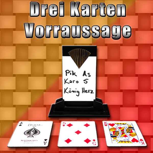 Drei Karten Voraussage