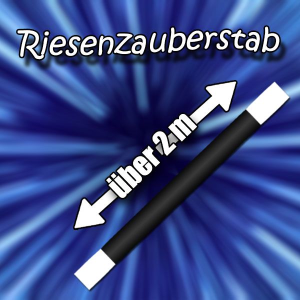 Erscheinender Riesenzauberstab Zaubertrick