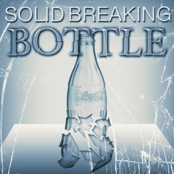 solid breaking bottle Zaubertrick Stand-Up