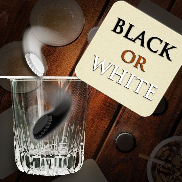 Black or White Zaubertrick Close-Up