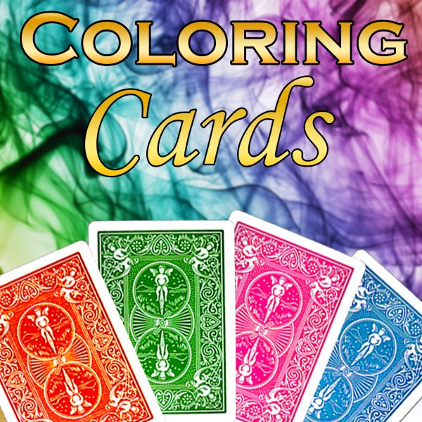 Coloring Cards Fantastischer Zaubertrick mit Karten