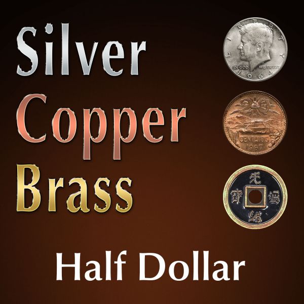 Silver Copper Brass Half-Dollar