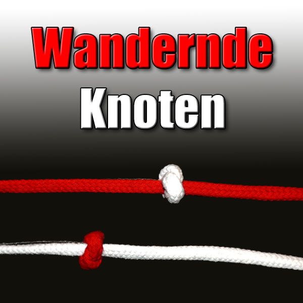 Wandernde Knoten Zaubetrick mit Seilen