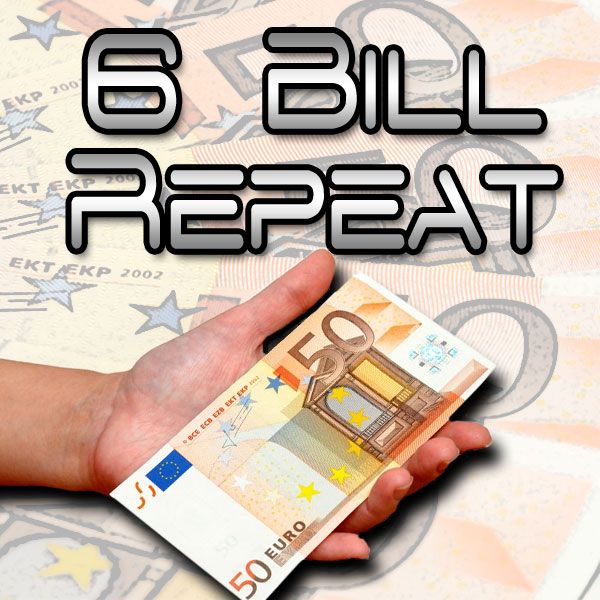 6 Bill Repeat Zaubertrick Bühne